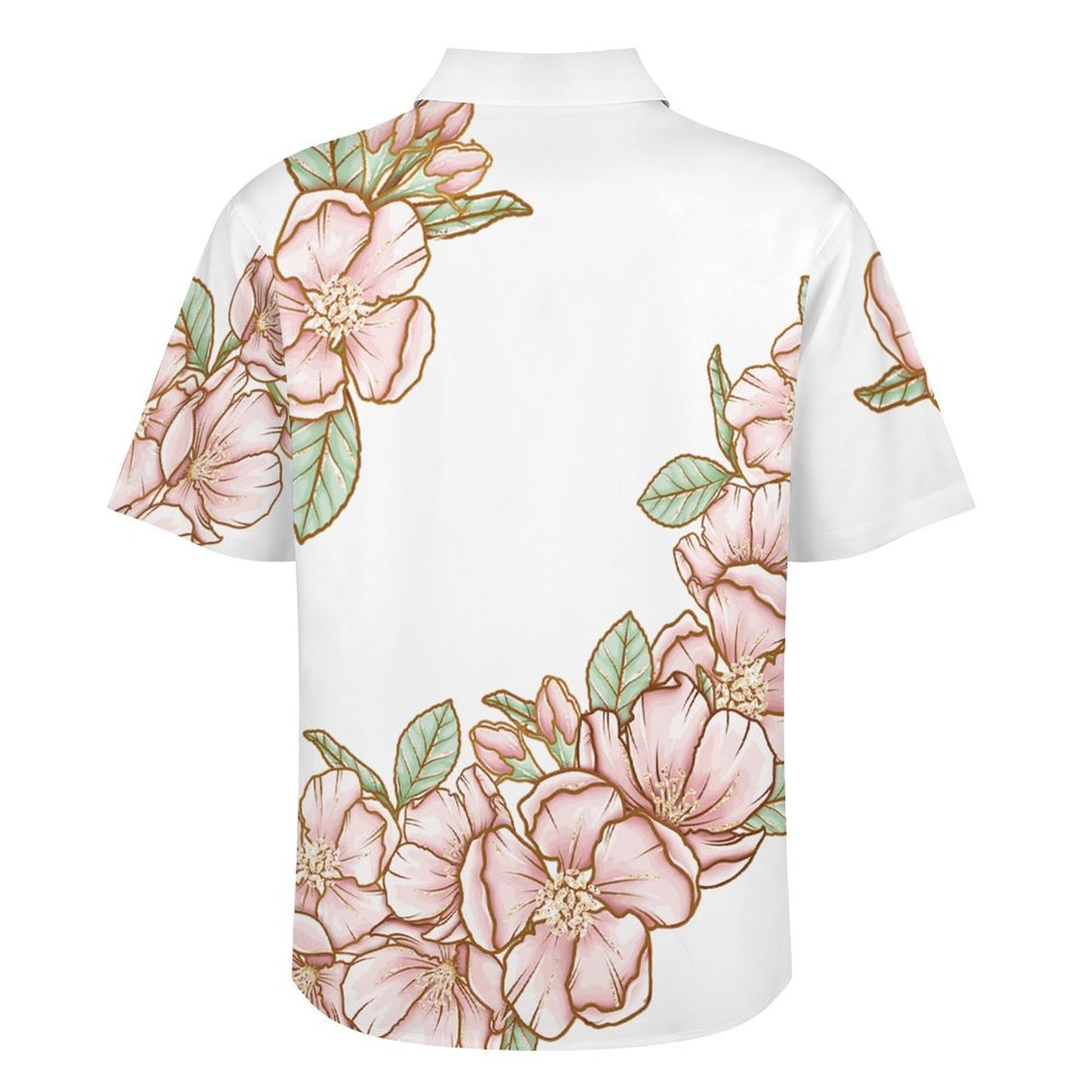 Polo Collar Short Sleeved Shirt