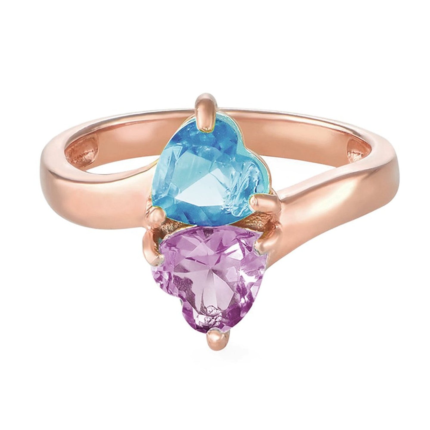 Heart Shaped Birthstone Ring