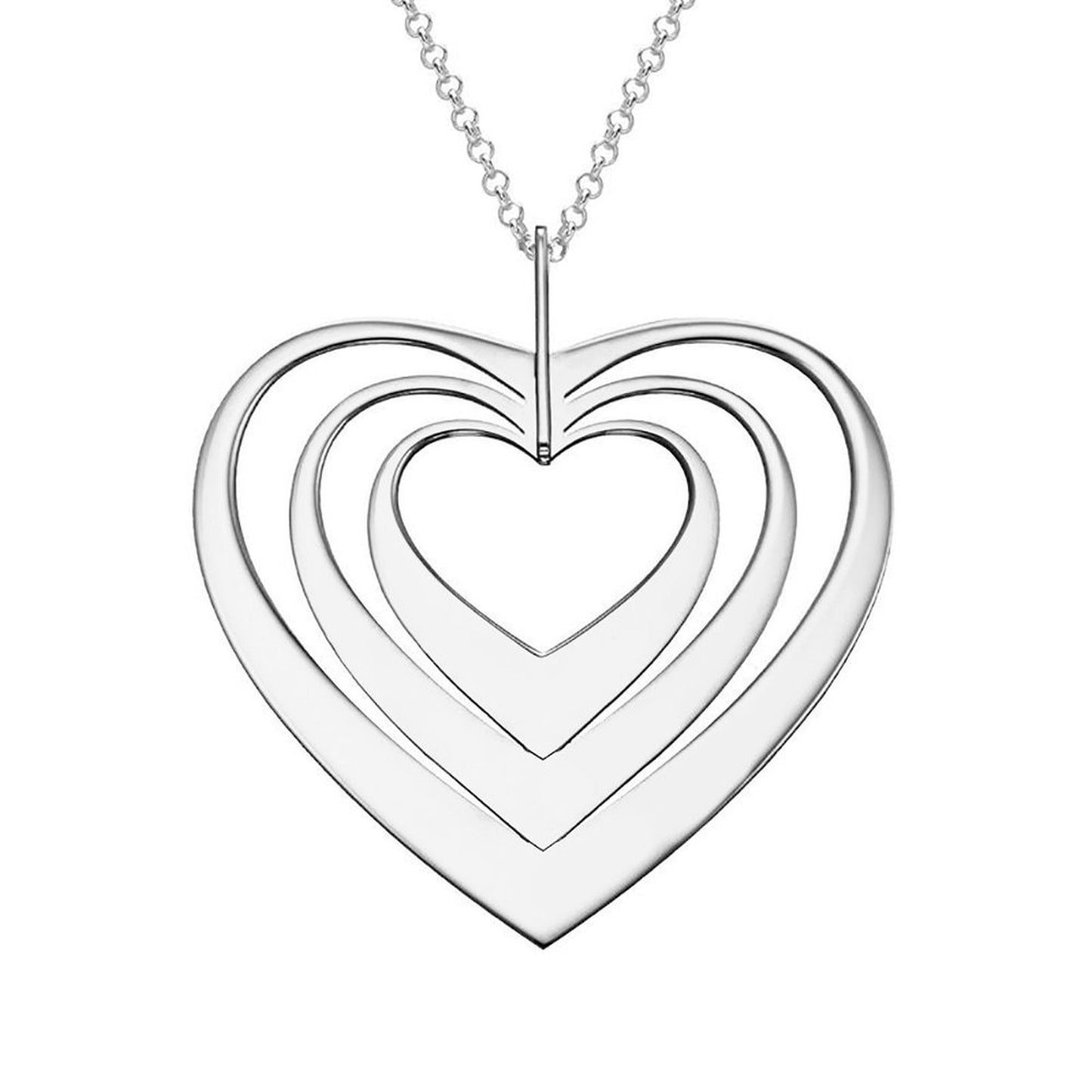 Three Heart Necklace
