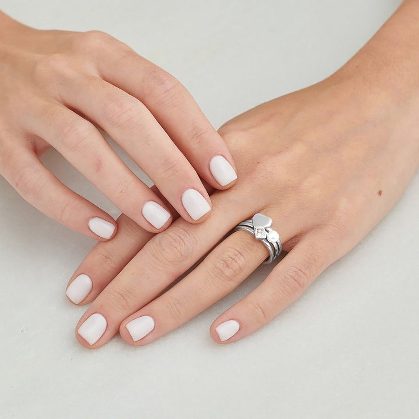Letter Heart Ring