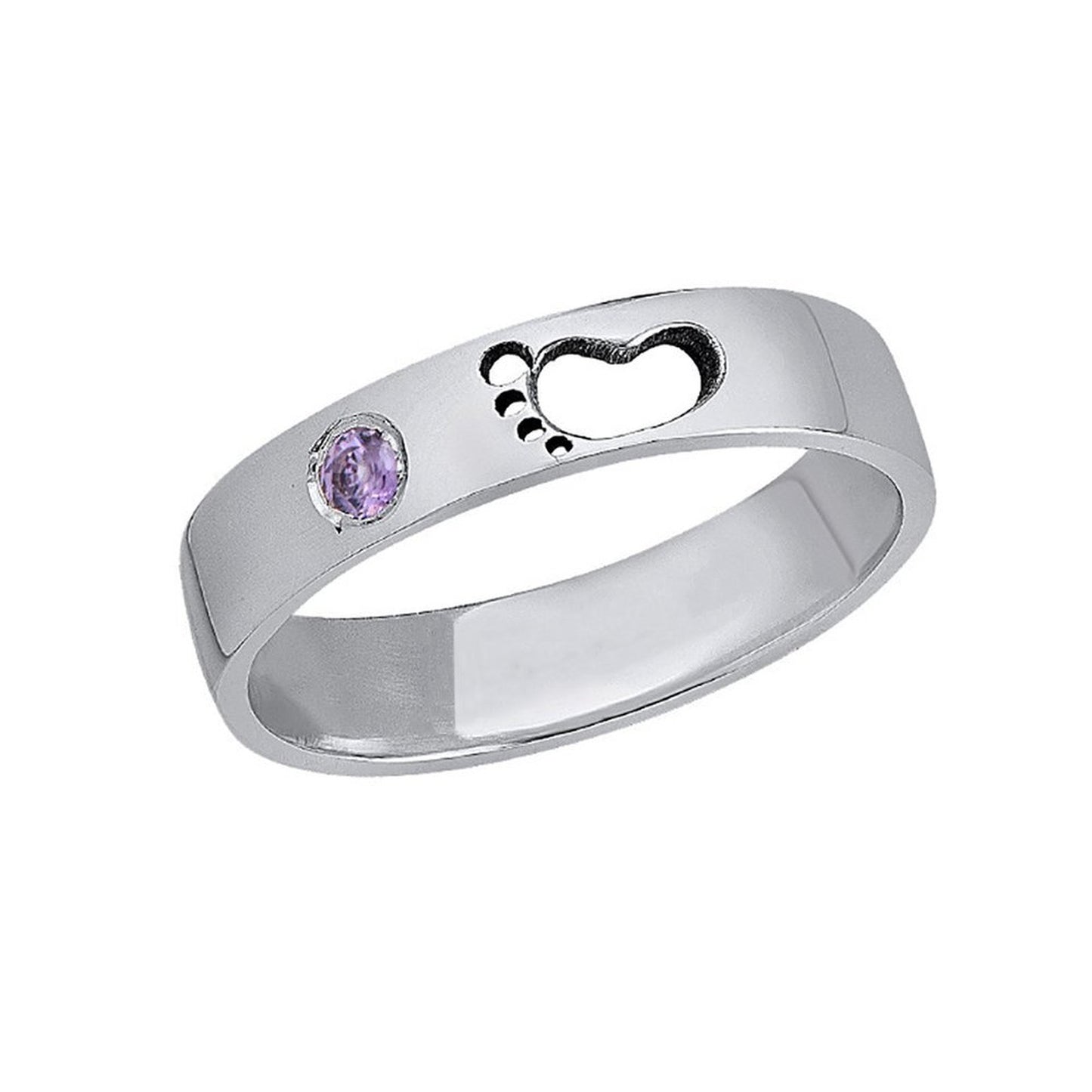 Hollow Foot Diamond Ring