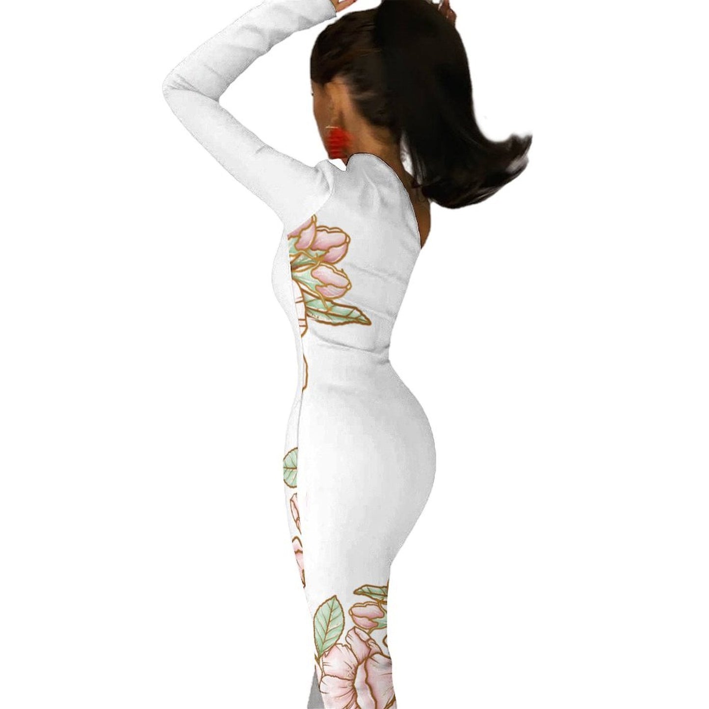 Half Sleeve Split Dress