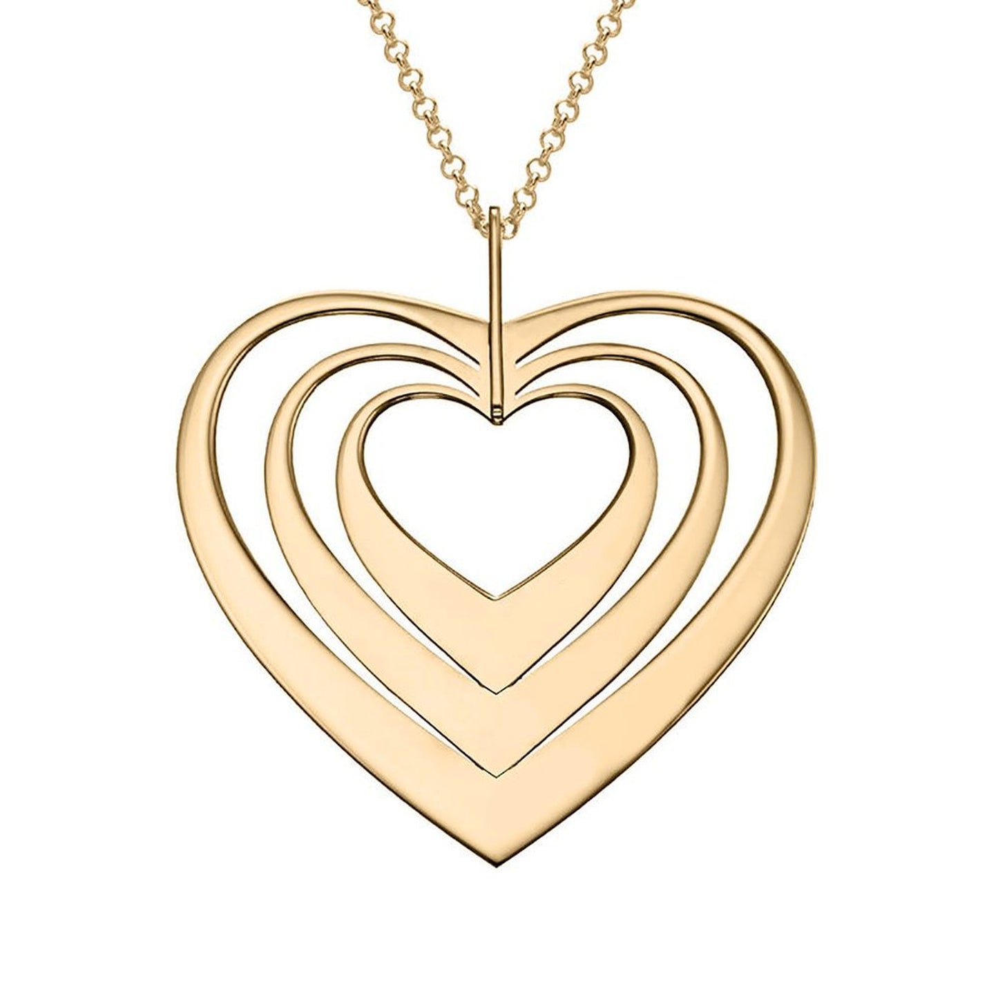 Three Heart Necklace