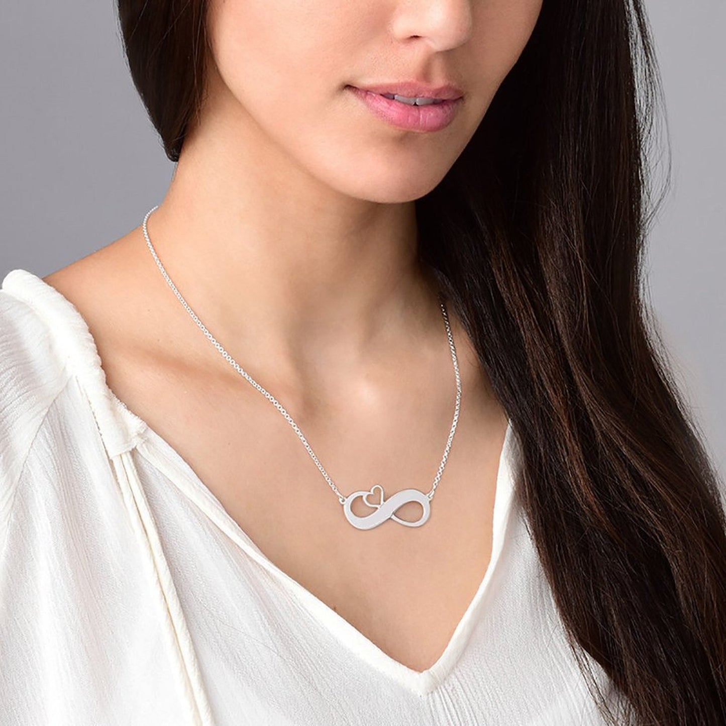 Heart Shaped Infinite Necklace