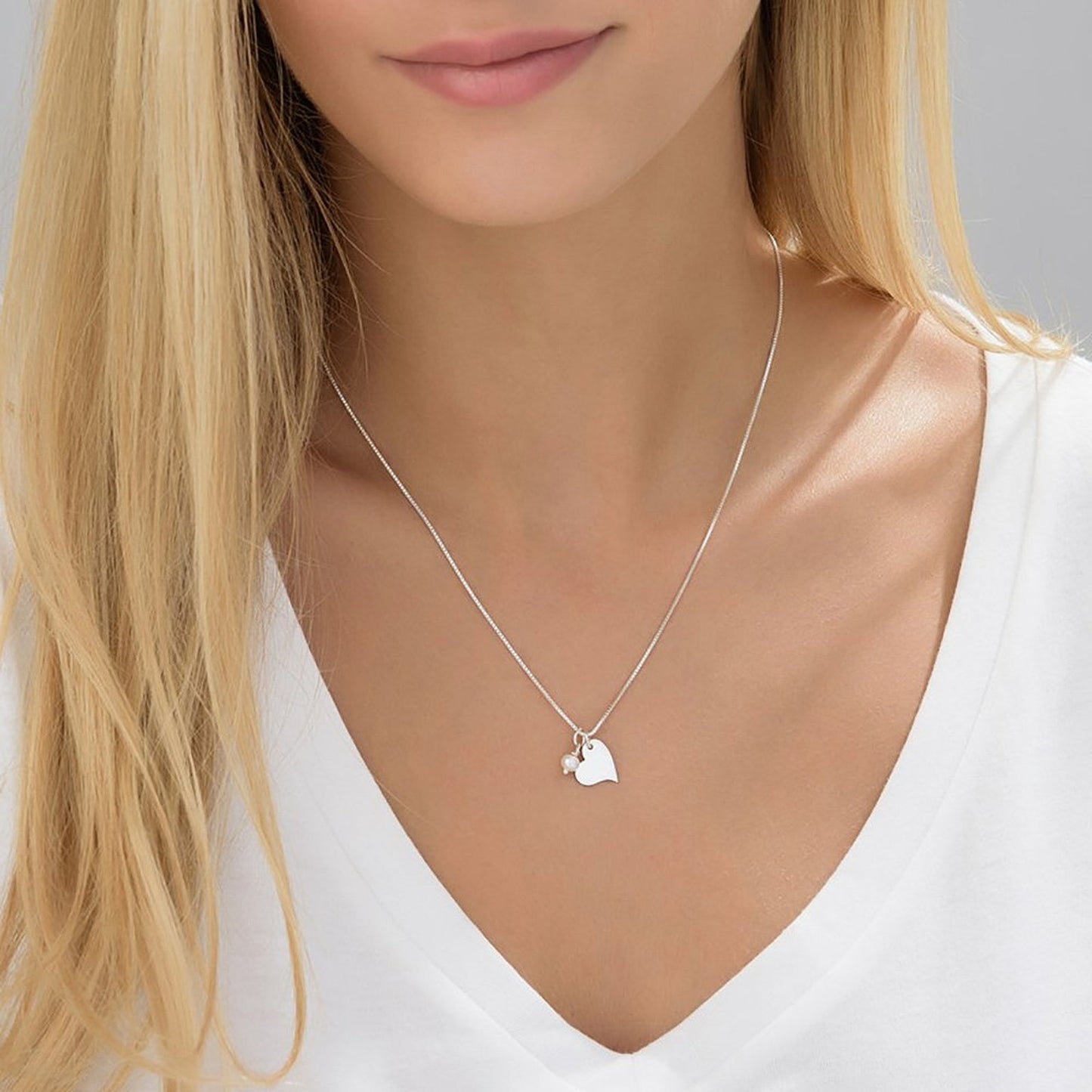 Pearl Heart Necklace