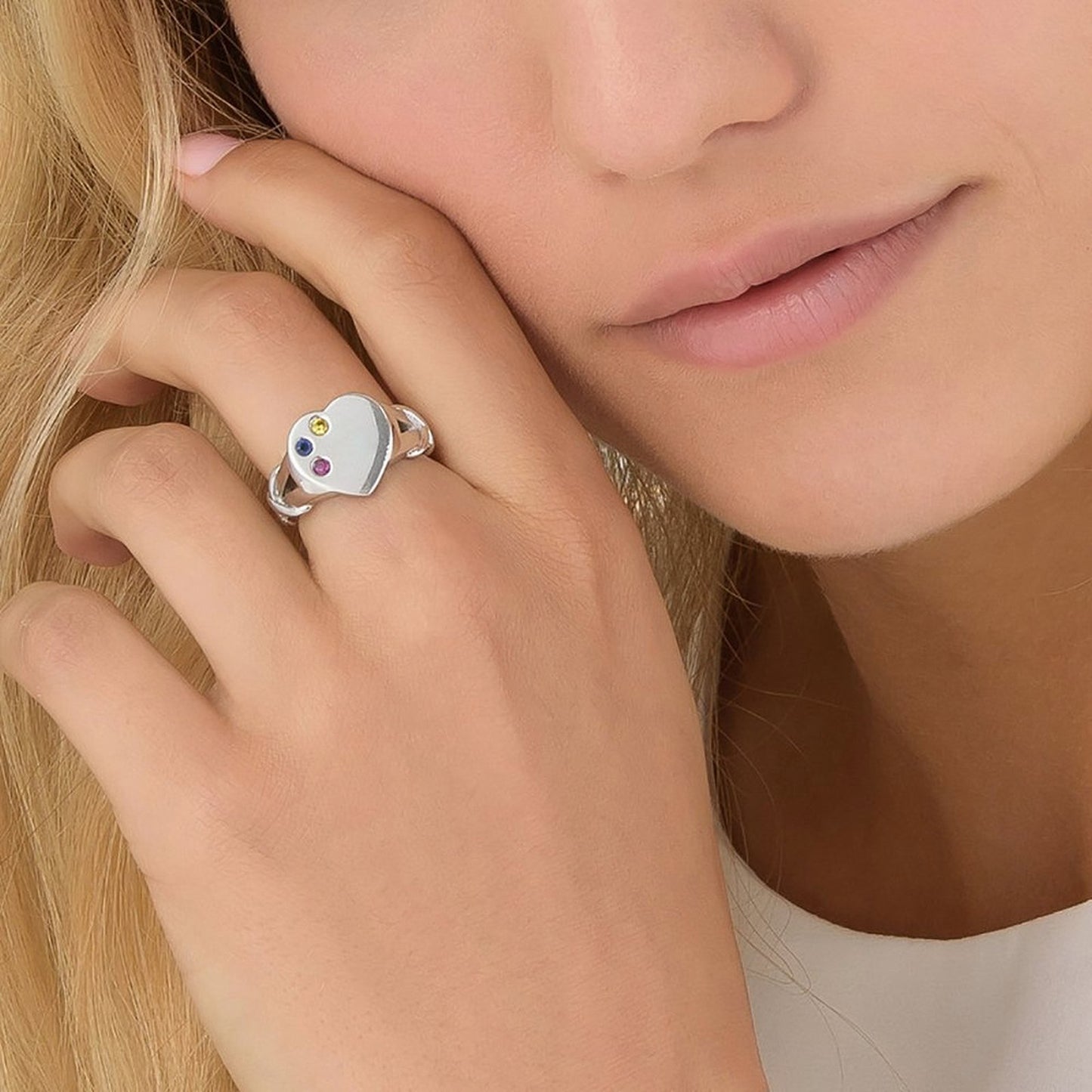 Heart Shaped Diamond Ring