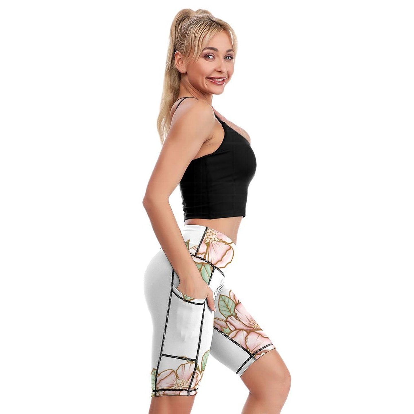 Knee-Length Yoga Shorts