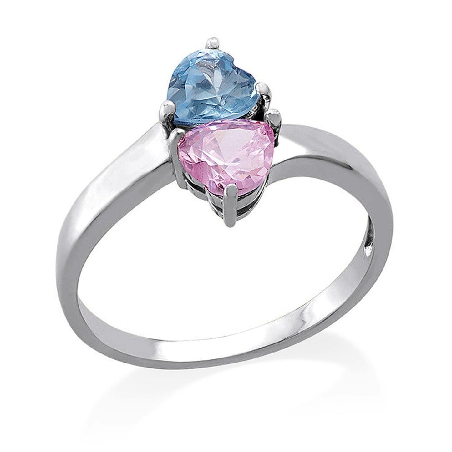 Heart Shaped Birthstone Ring