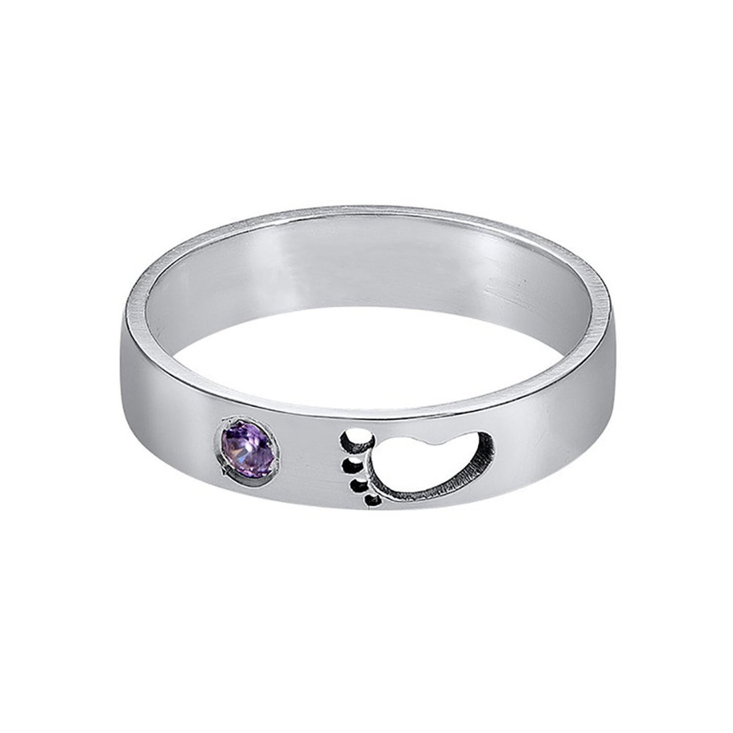 Hollow Foot Diamond Ring