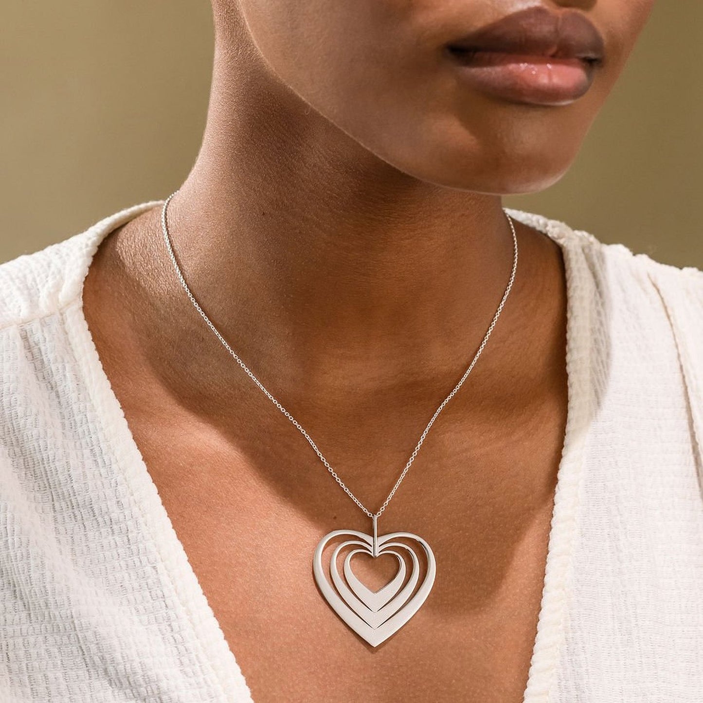 Three Heart Necklace