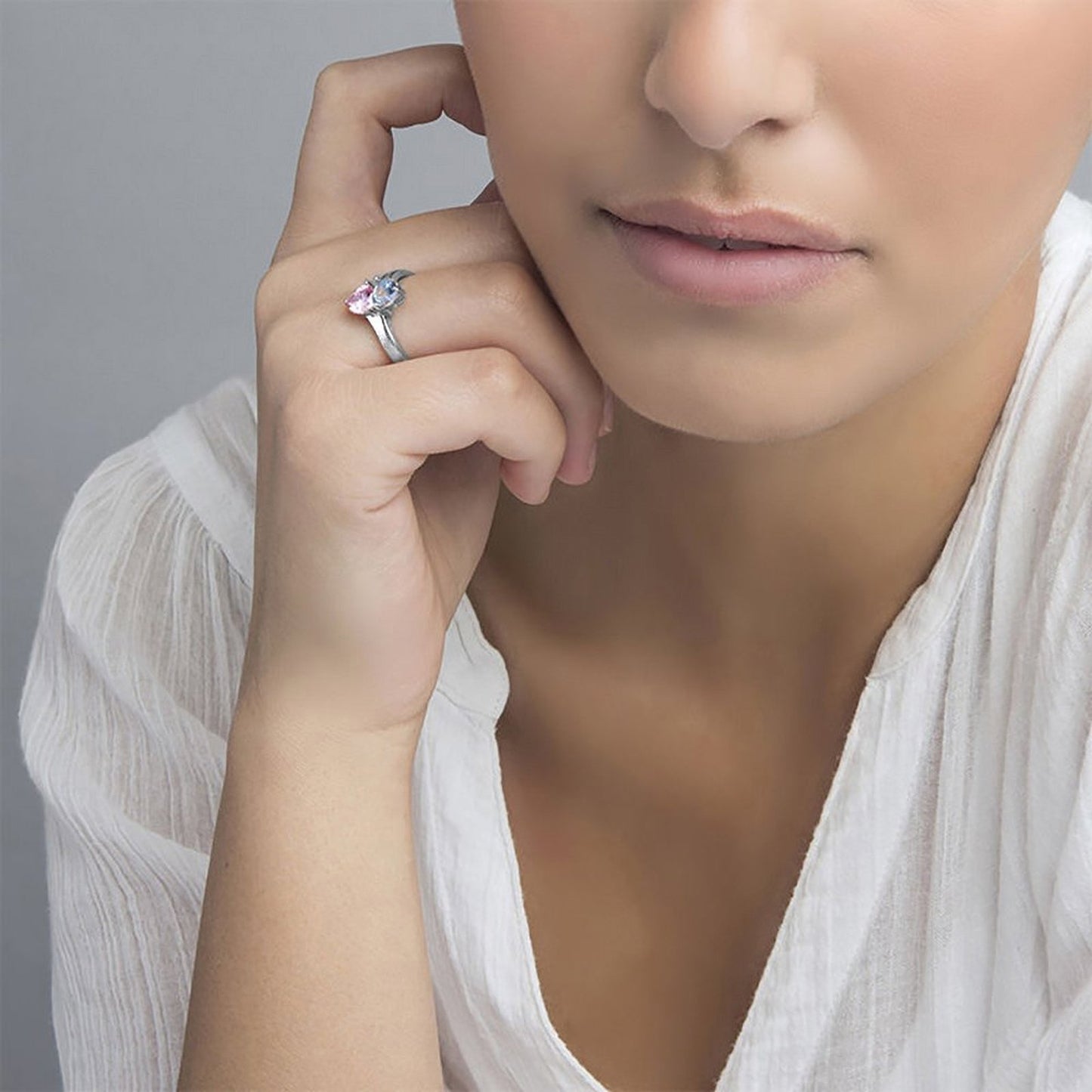 Heart Shaped Birthstone Ring