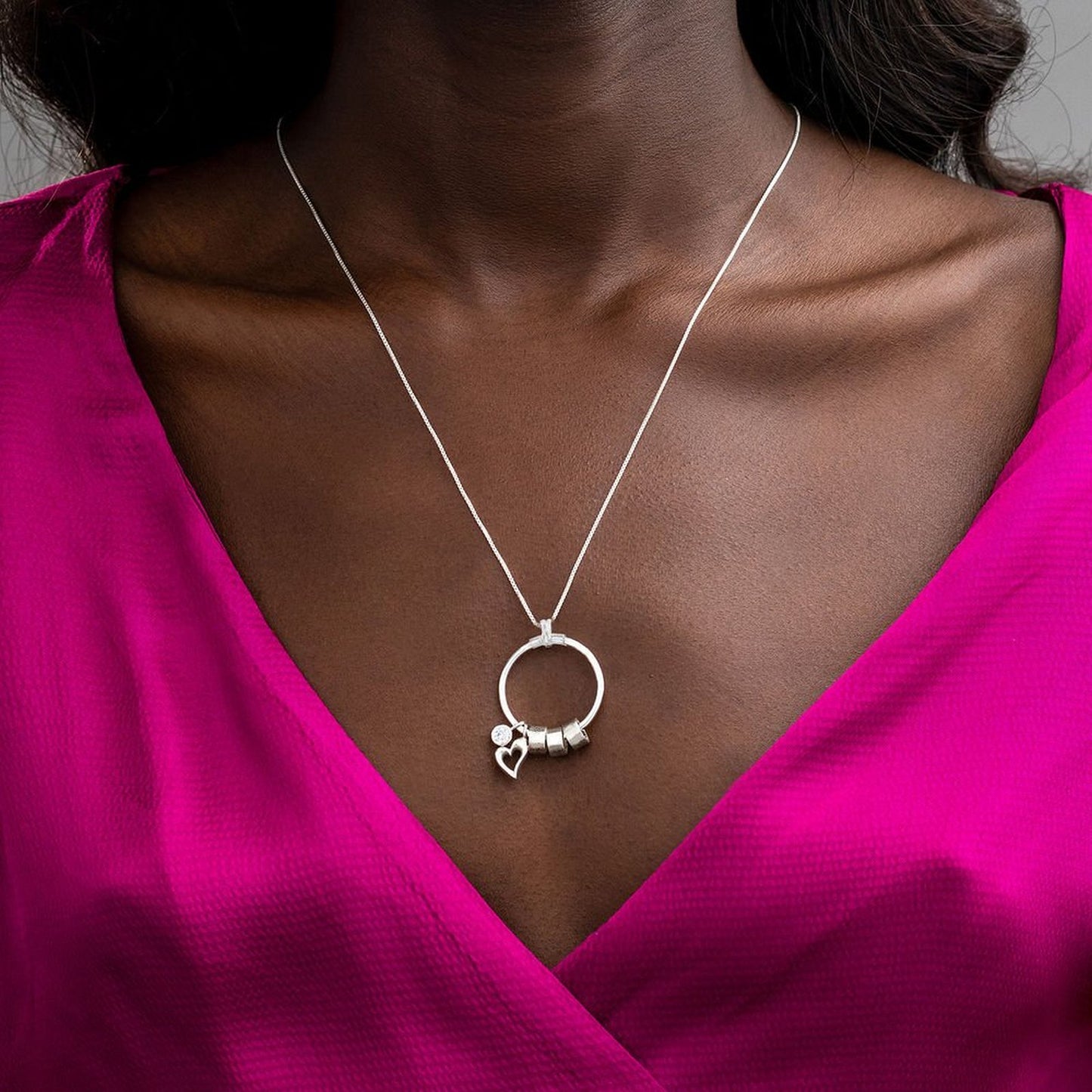 Heart Shaped Ball Necklace