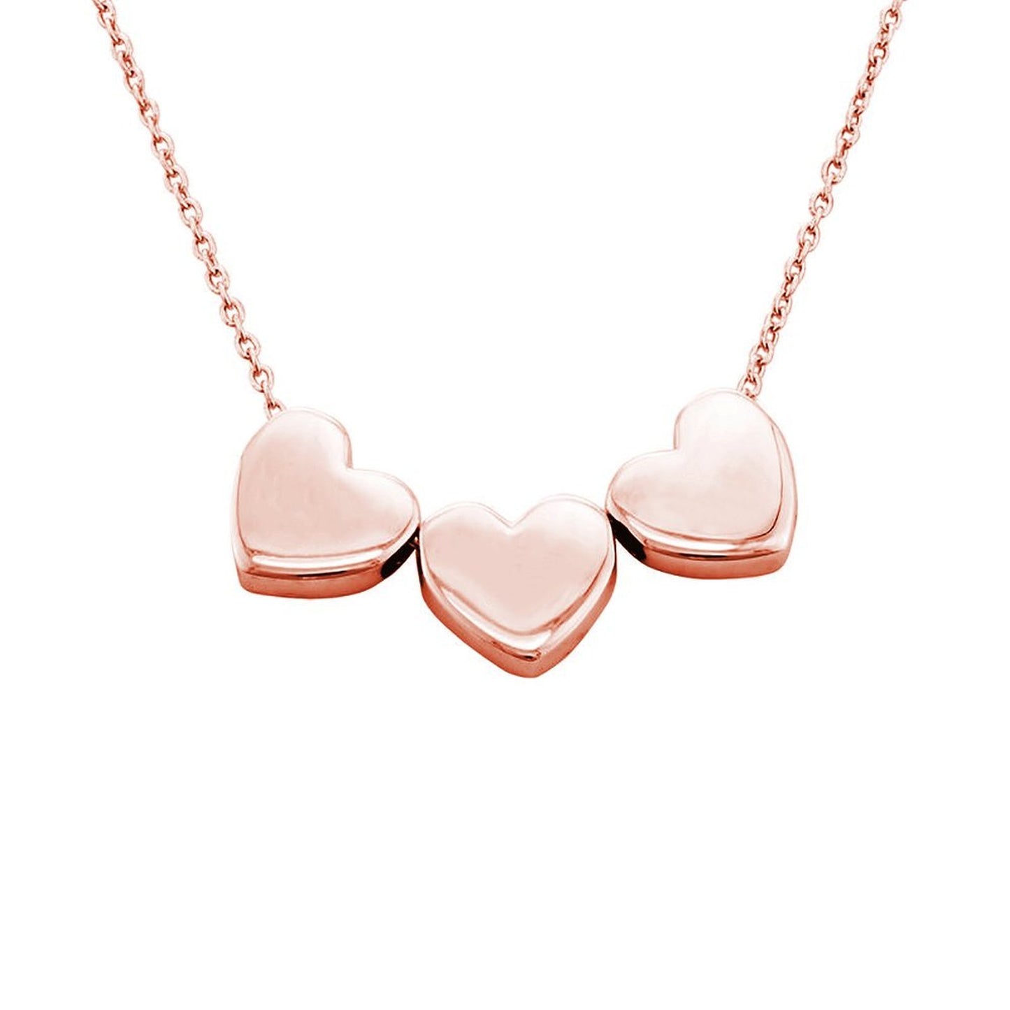 Three Dimensional Heart Necklace