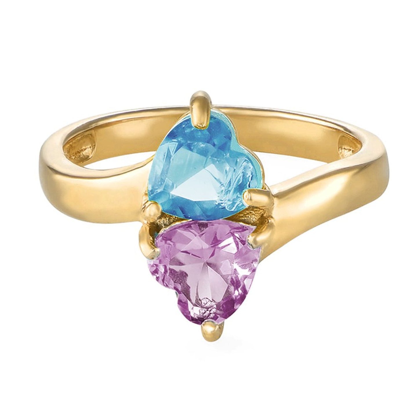 Heart Shaped Birthstone Ring