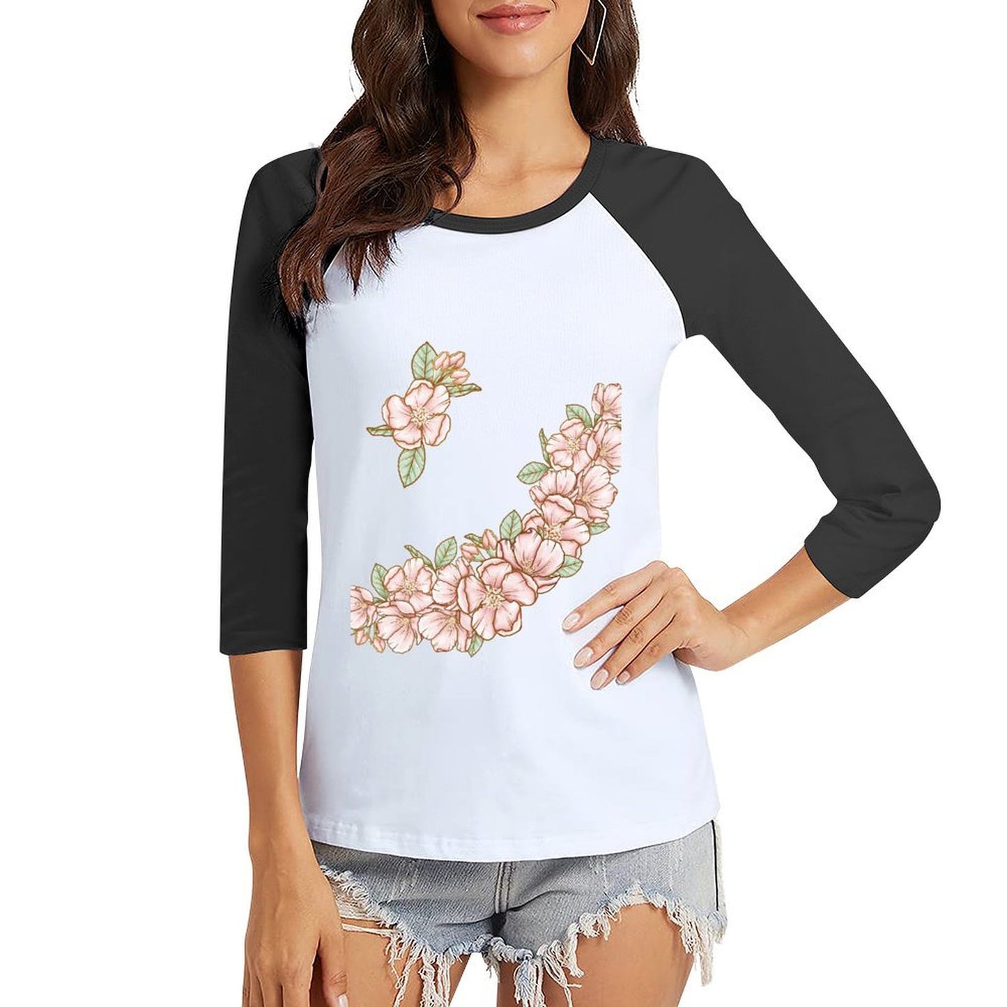 Women's Three Quarter Sleeve T-Shirt