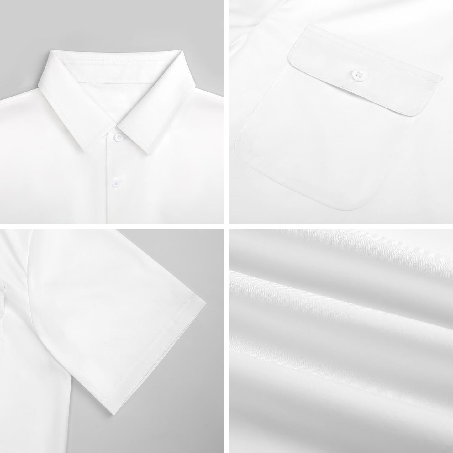 Polo Collar Short Sleeved Shirt