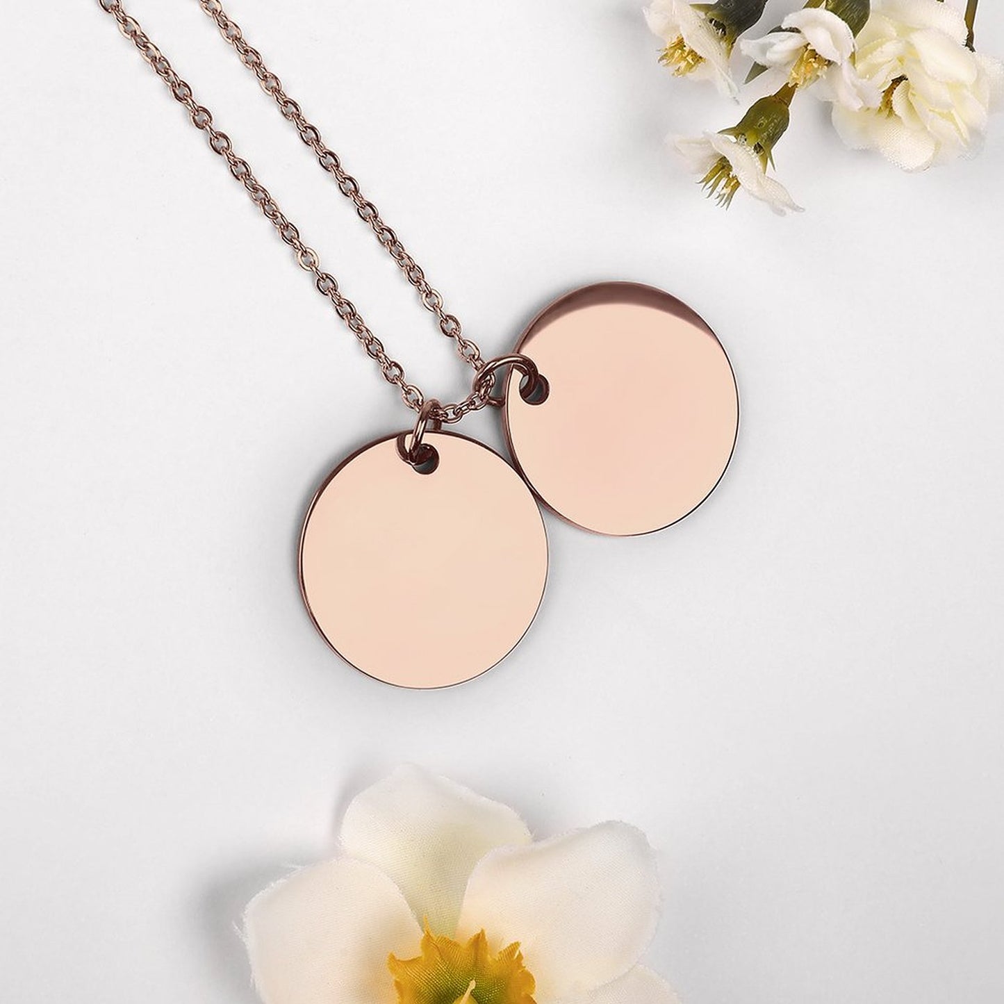 Double Disc Necklace