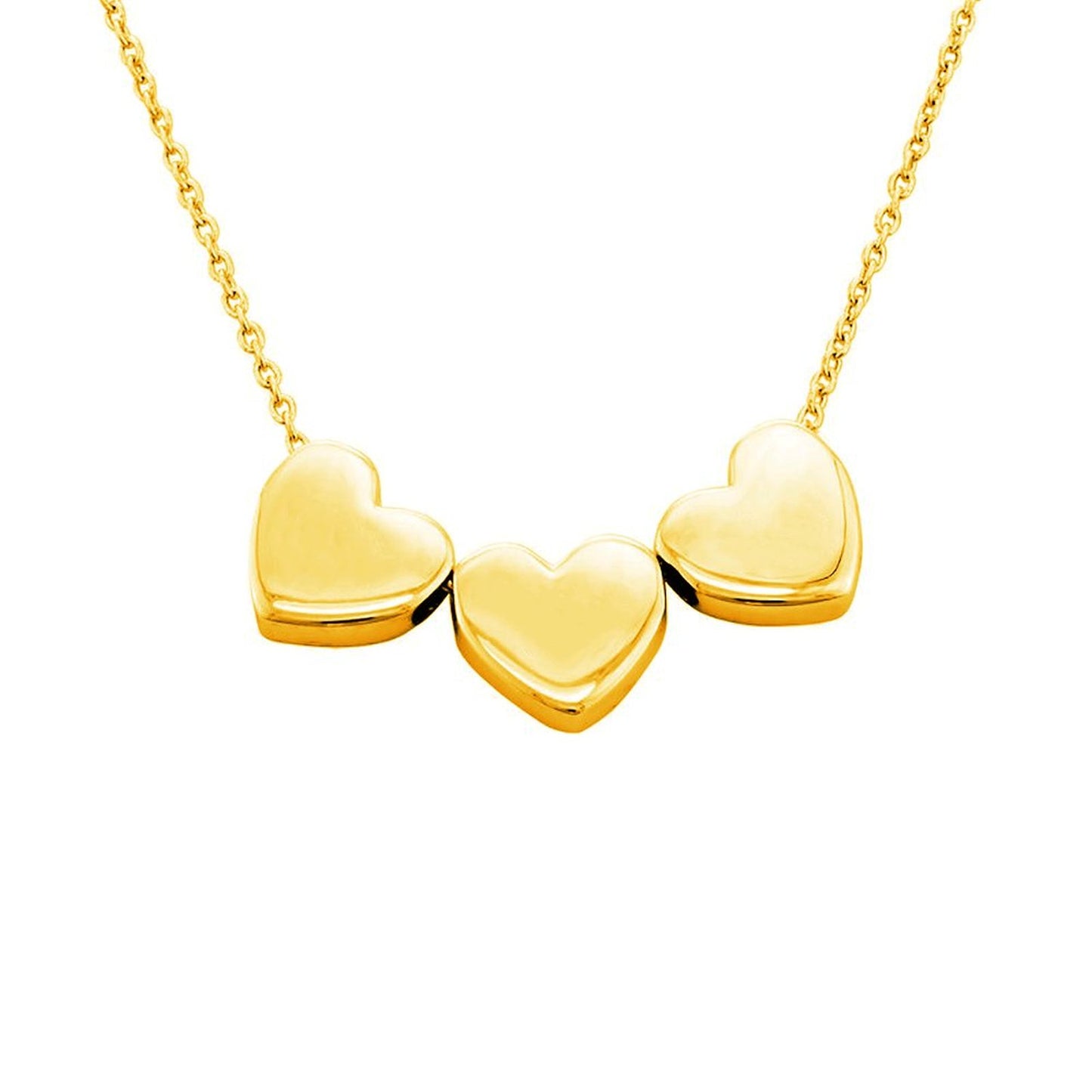 Three Dimensional Heart Necklace