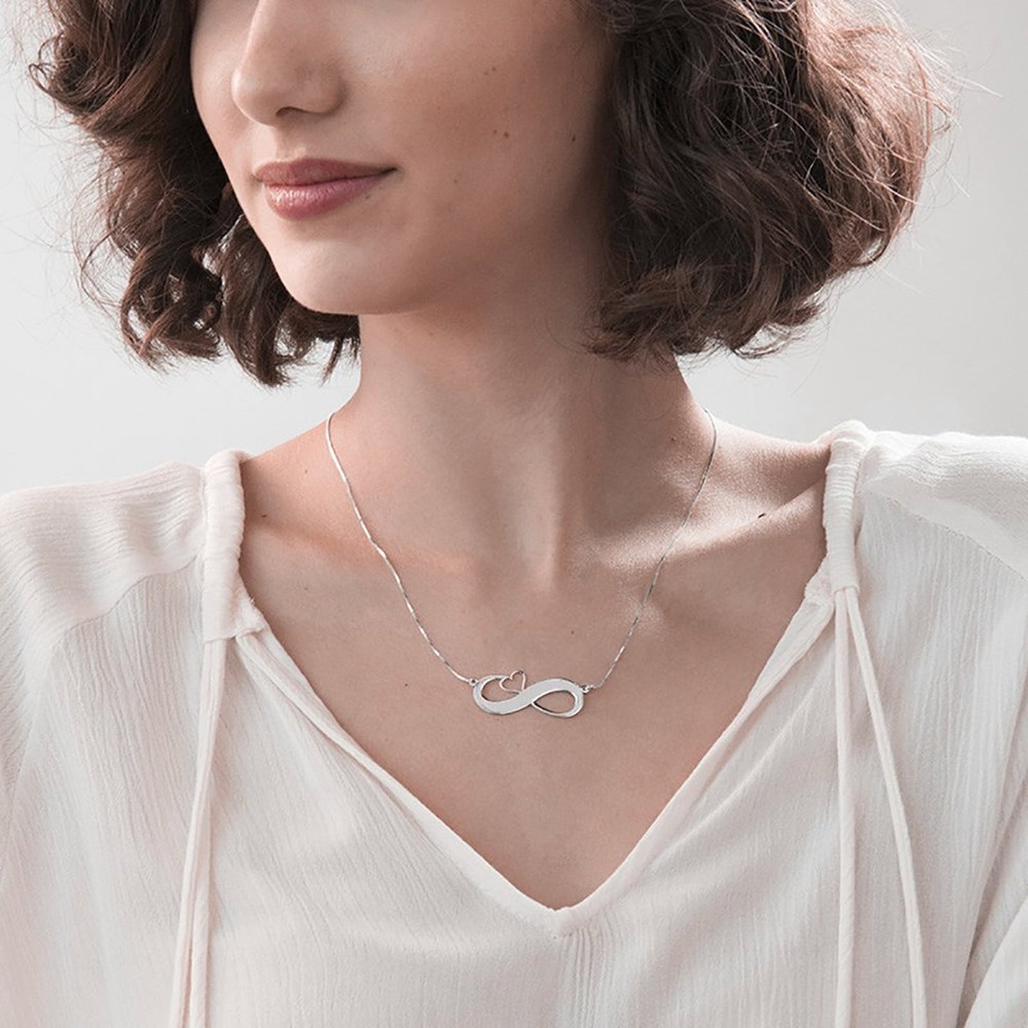 Heart Shaped Infinite Necklace