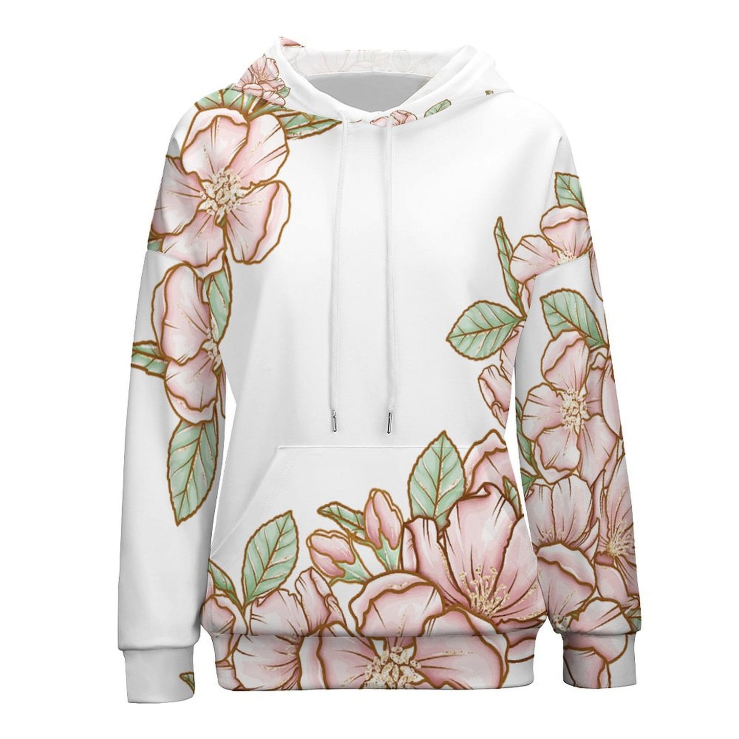 Off Shoulder Sleeve Hoodie