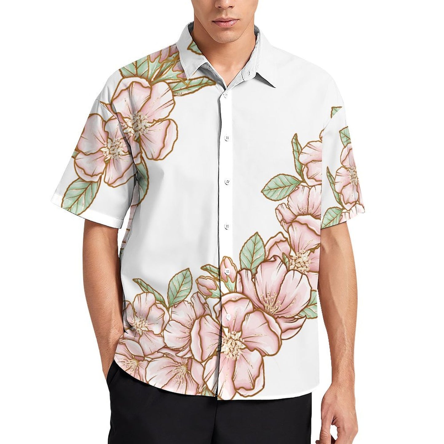 Pocket Less Short Sleeved Shirt