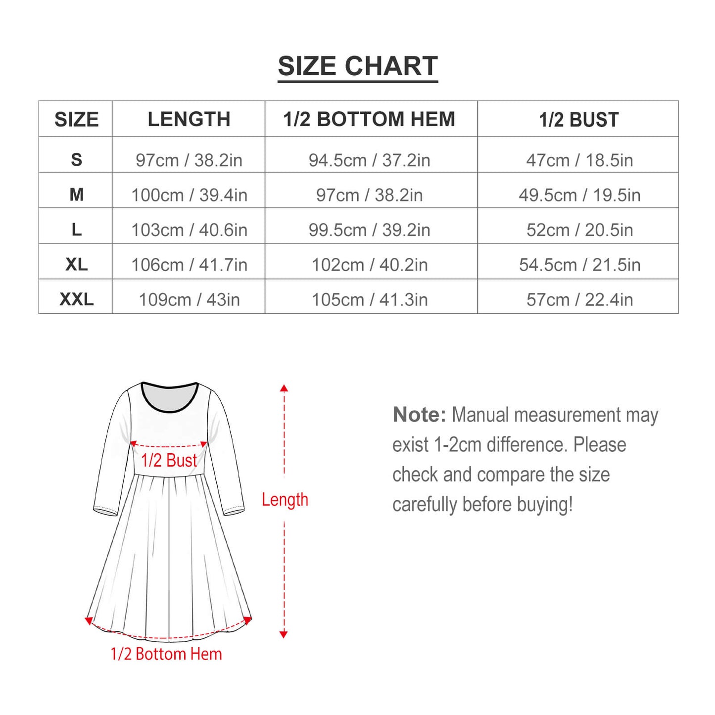 Round Neck Baggy Dress