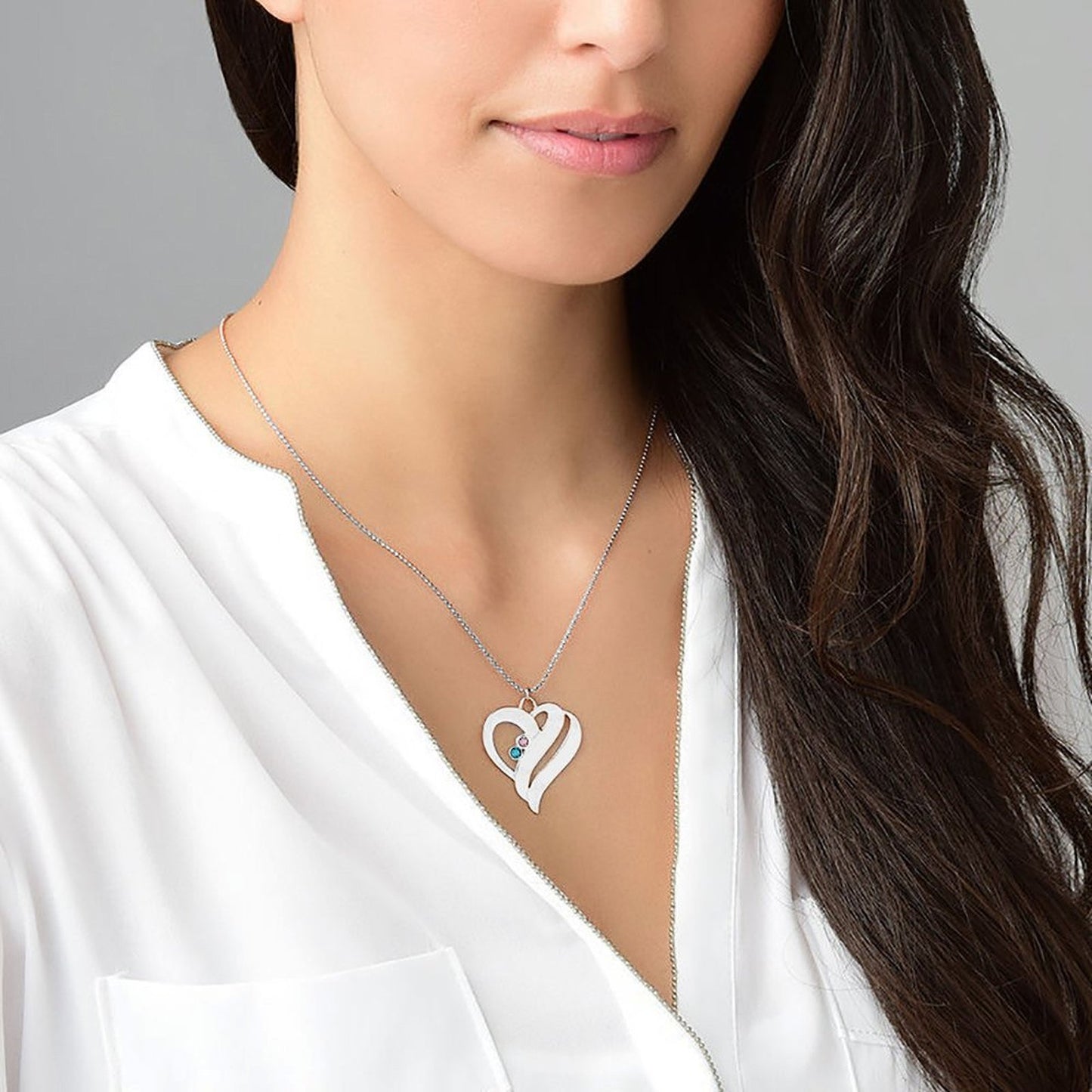 Two Hearts Necklace