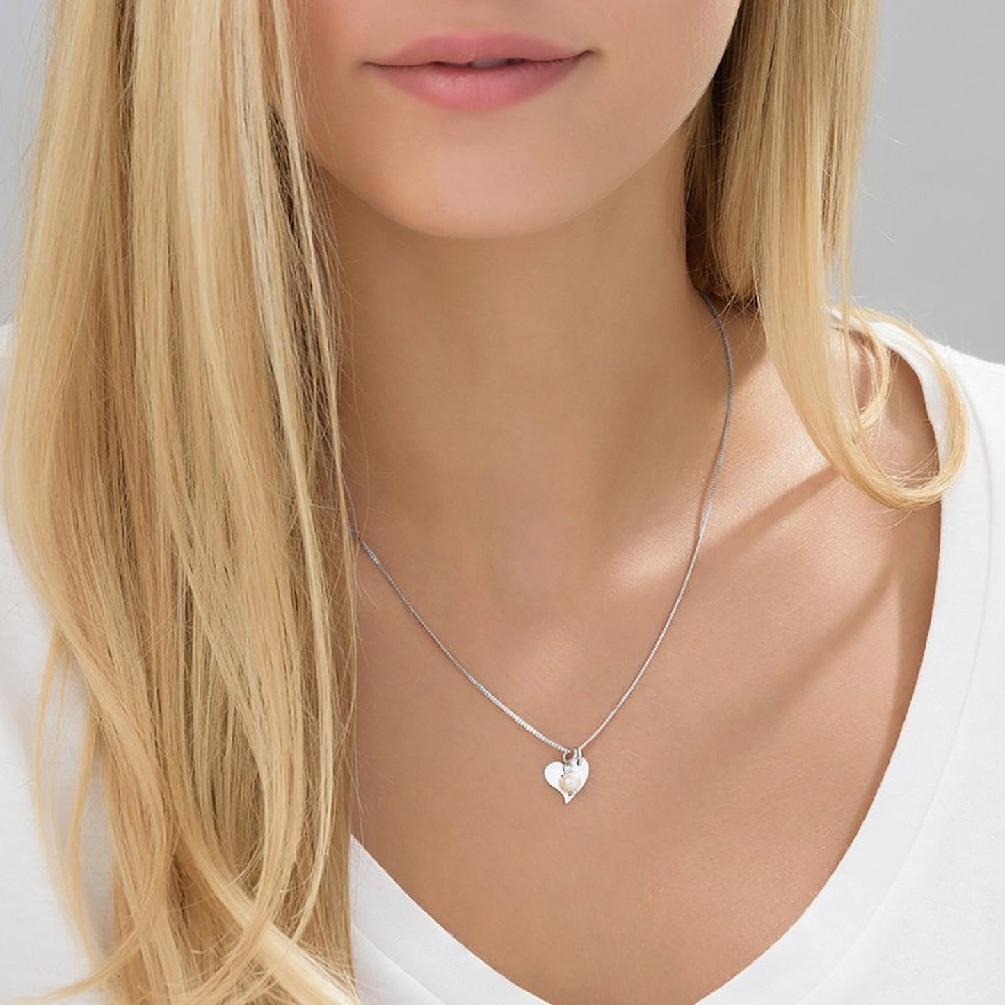 Pearl Heart Necklace