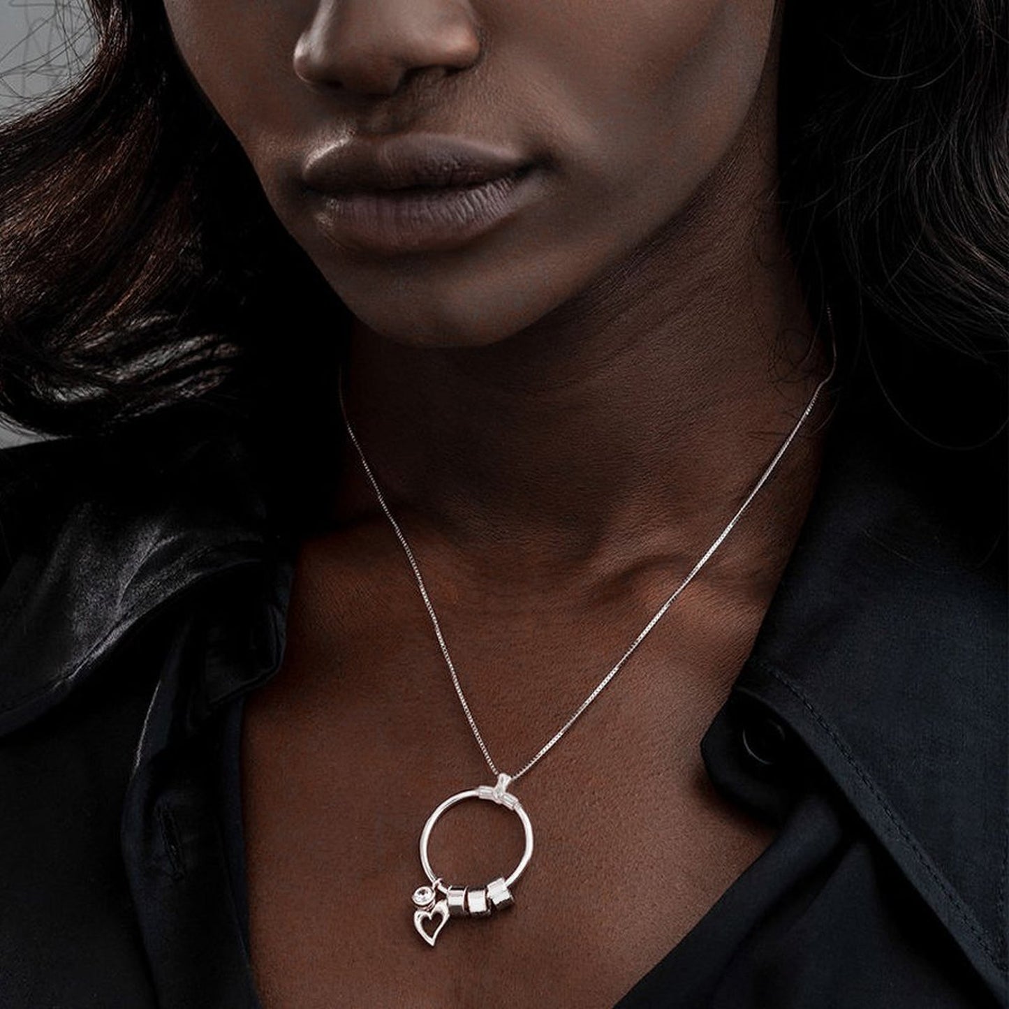 Heart Shaped Ball Necklace