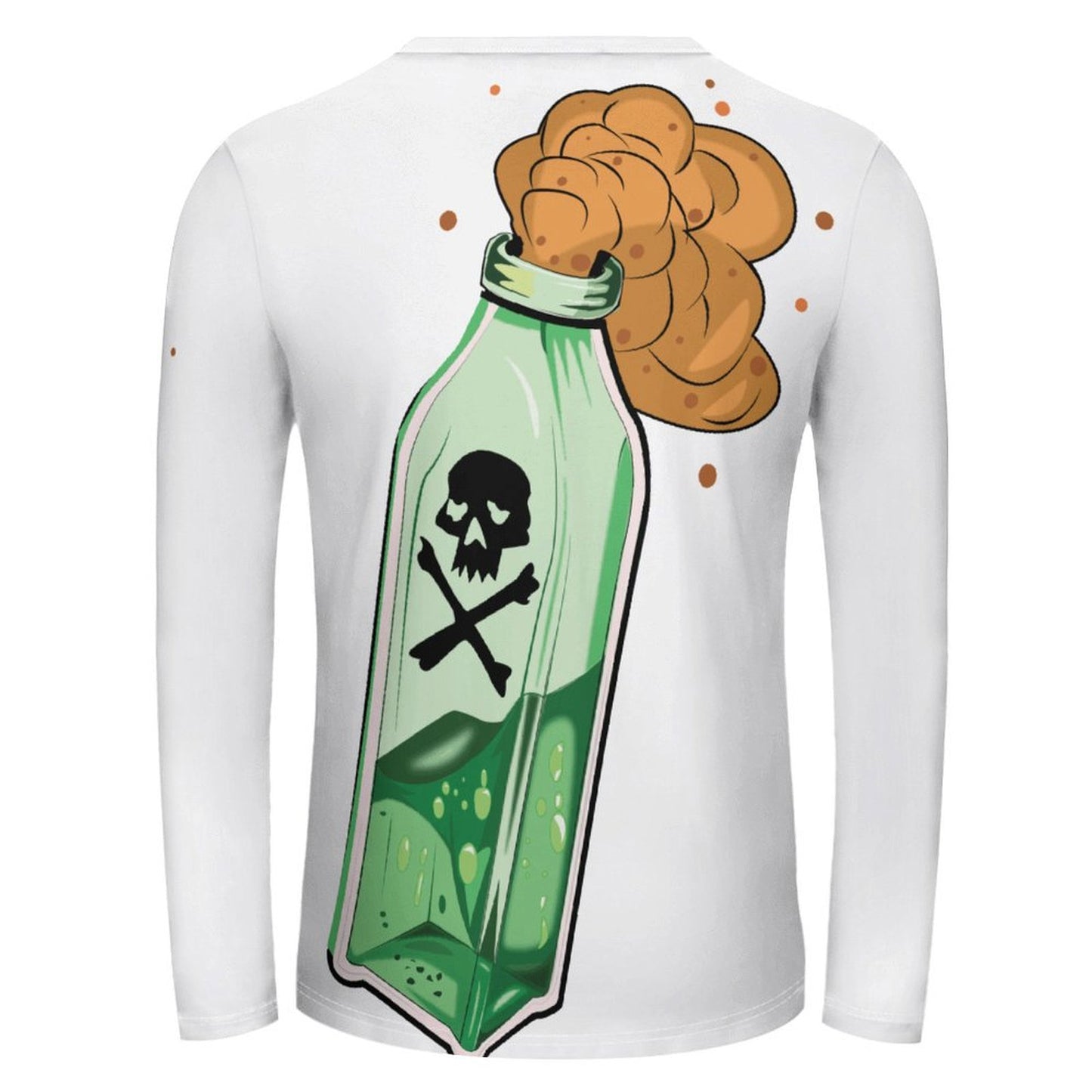 Full Print Long Sleeve T Shirt Poison Bottle