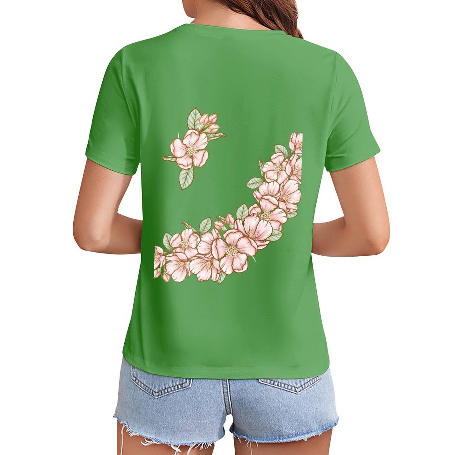 Gildan T-shirt Women Flowers