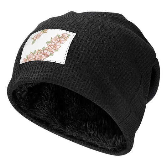 Plush Pullover Cap Flowers