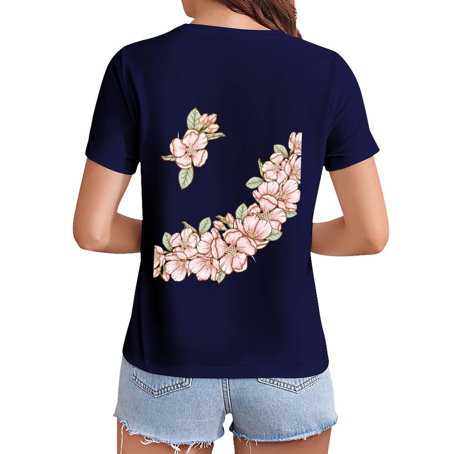 Gildan T-shirt Women Flowers