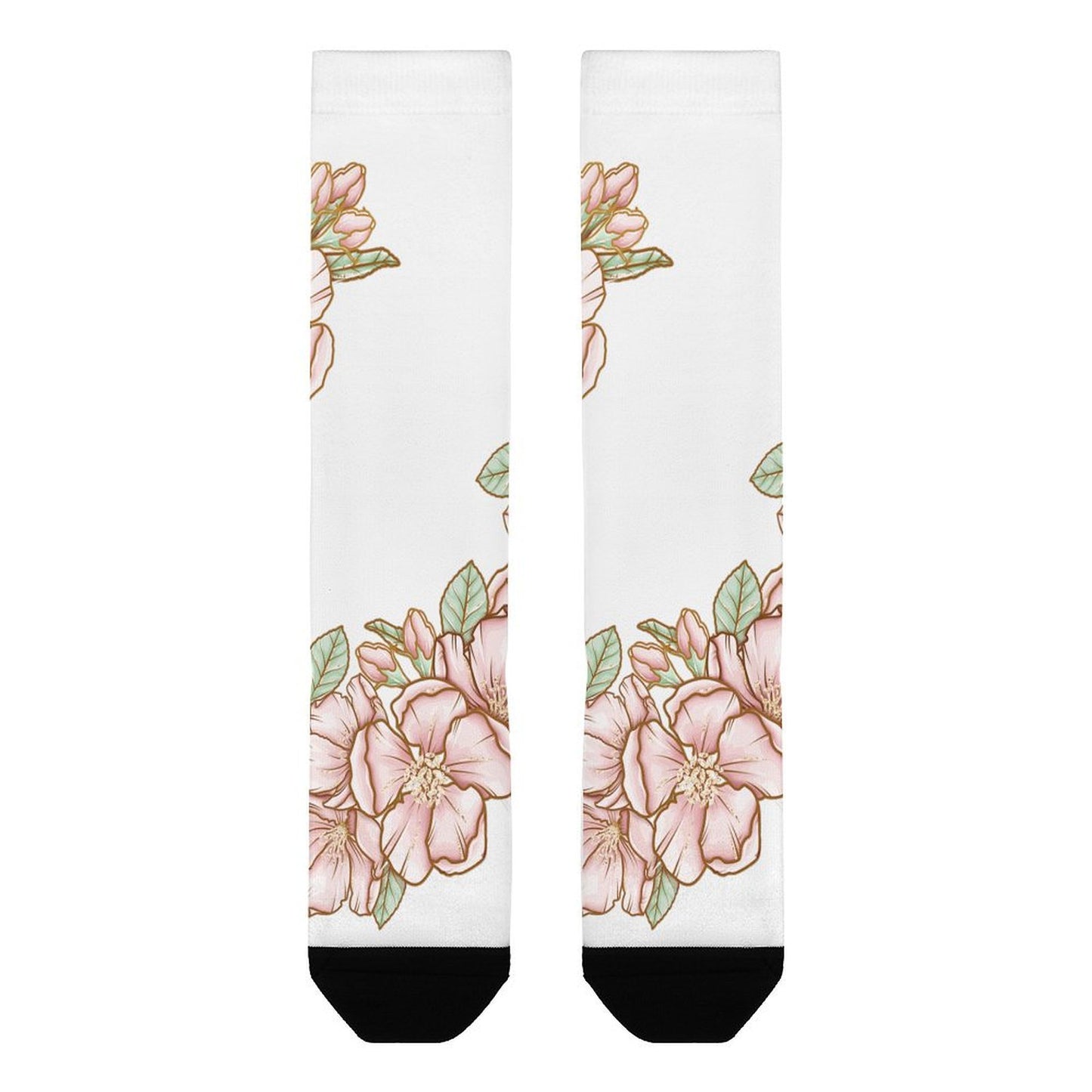 All Printed Stockings Flowers Style 42cm