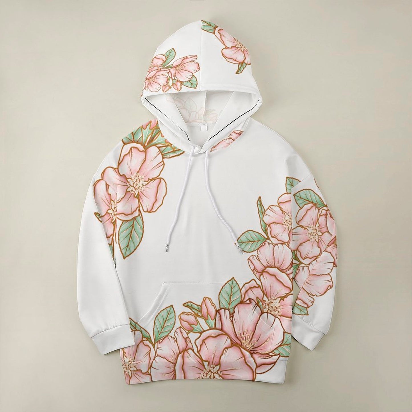 Off Shoulder Sleeve Hoodie