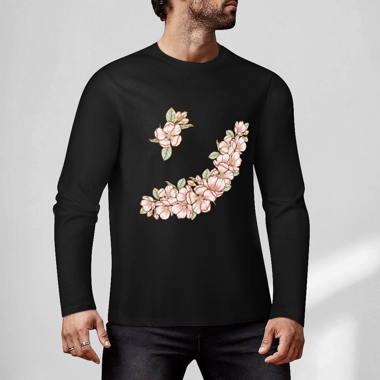 Pure Cotton Long Sleeved T-shirt