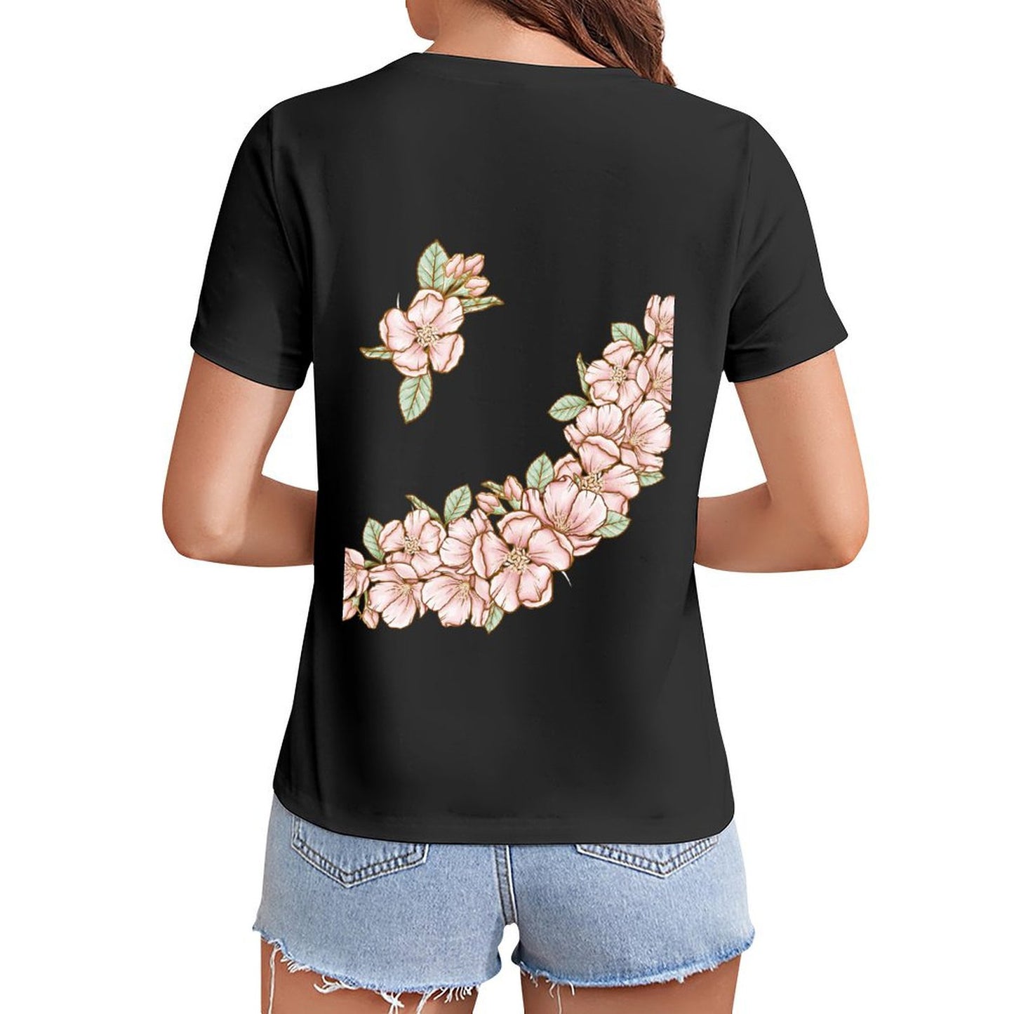 Gildan T-shirt Women Flowers