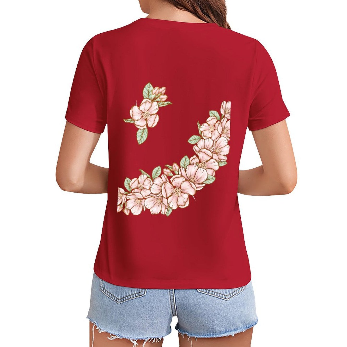 Gildan T-shirt Women Flowers