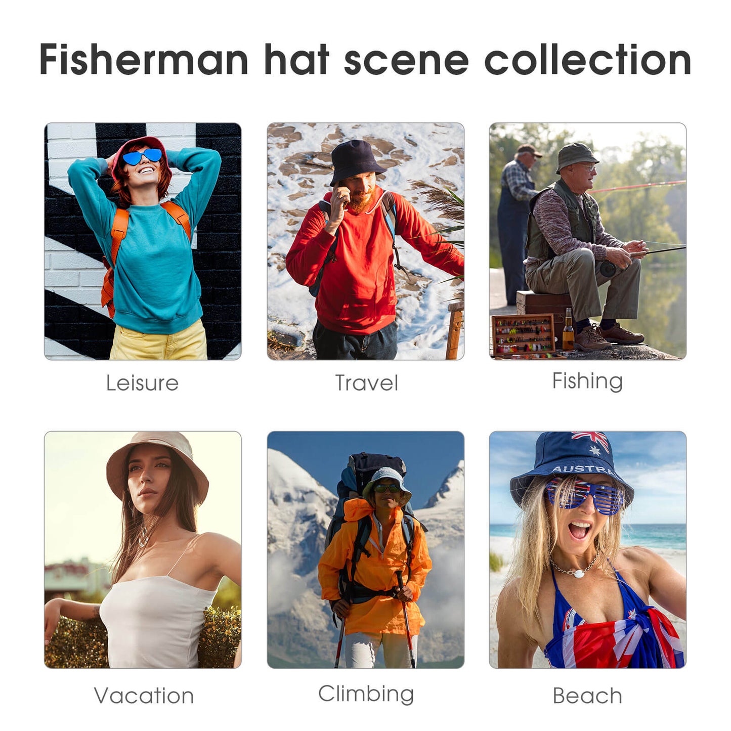 Fisherman's Hat Flowers Style One Size