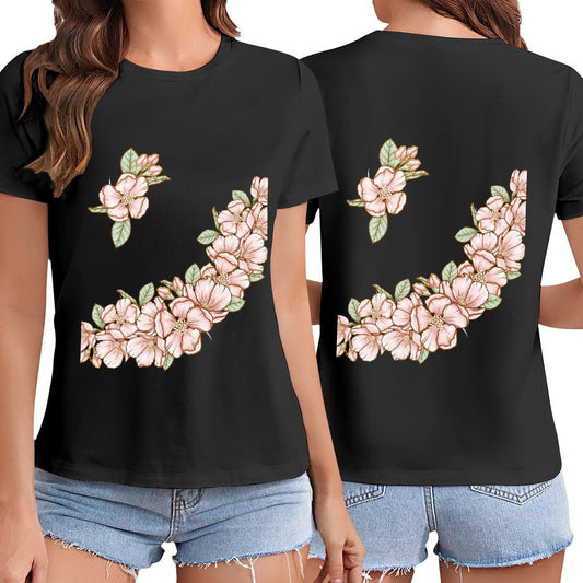 Gildan T-shirt Women Flowers