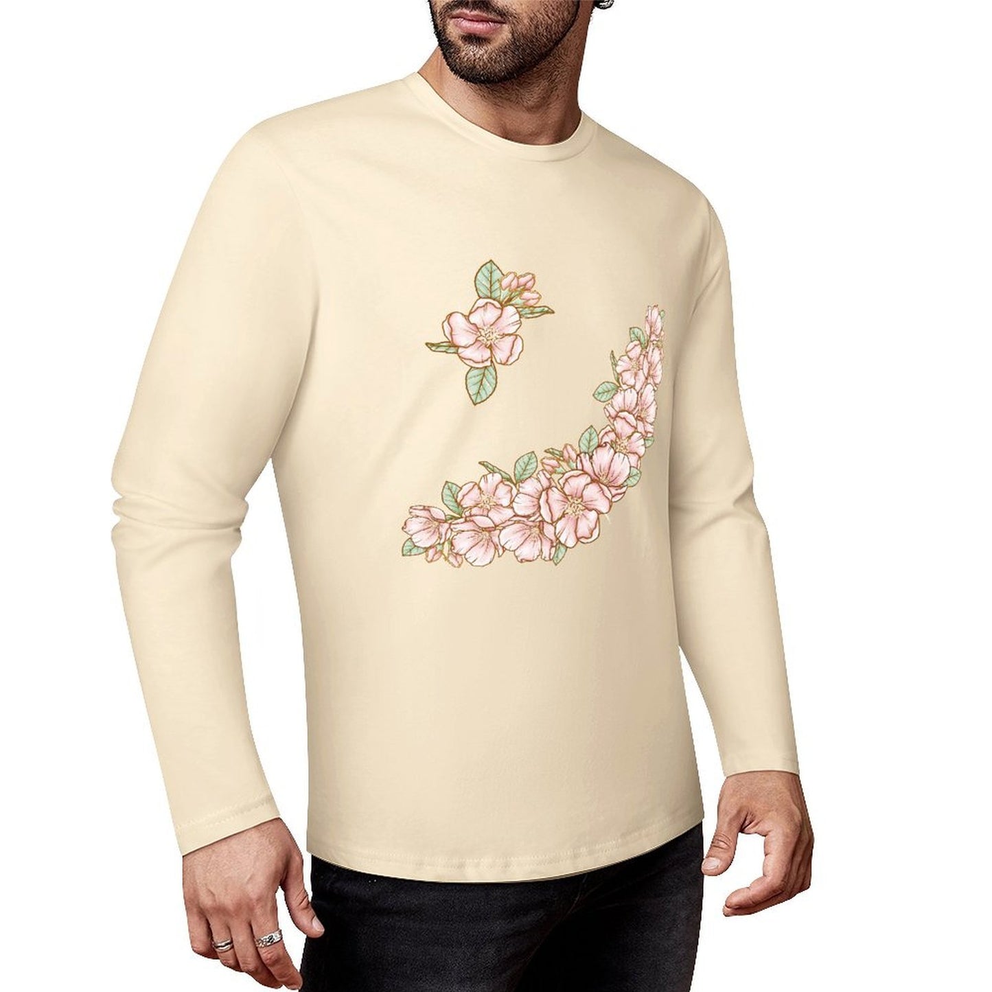 Pure Cotton Long Sleeved T-shirt