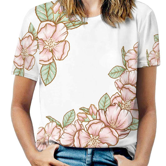 Full Print T-shirt Flowers