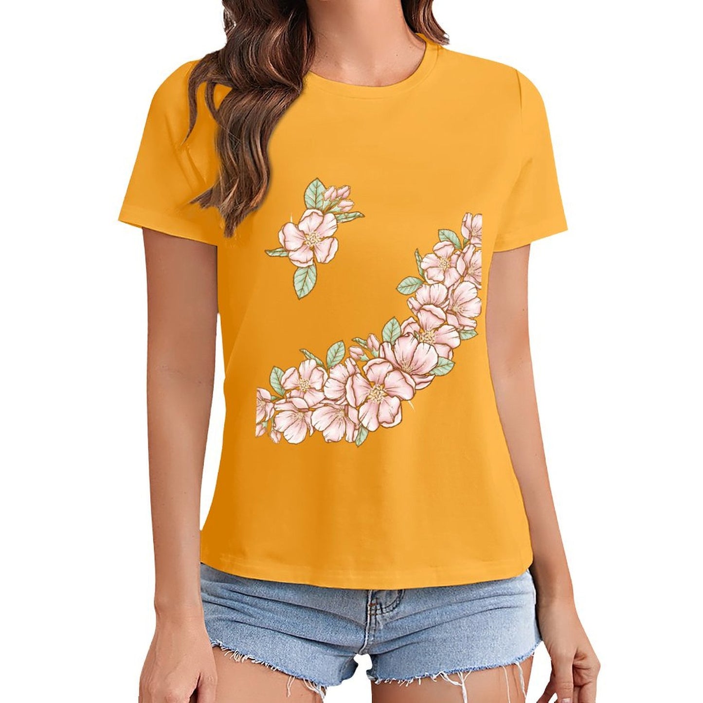 Gildan T-shirt Women Flowers