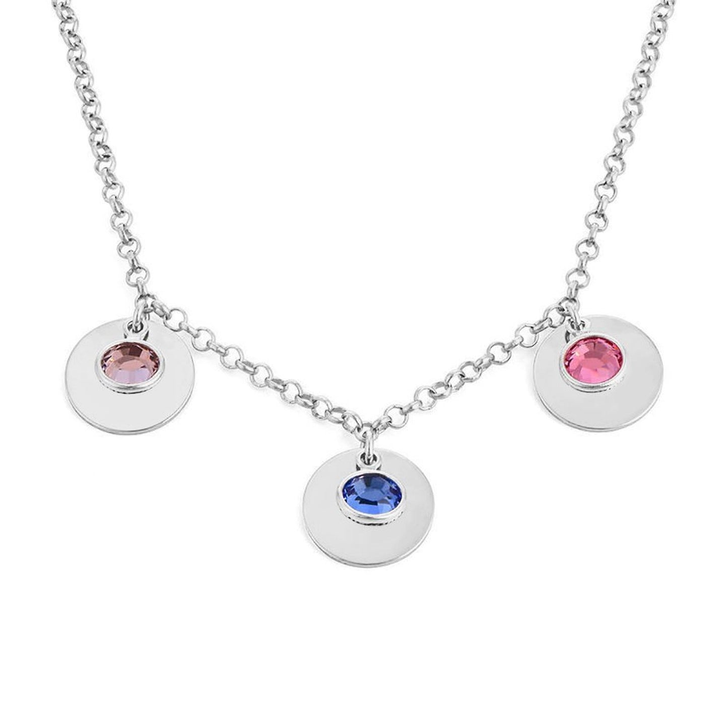 Birthday Stone Pendant Necklace