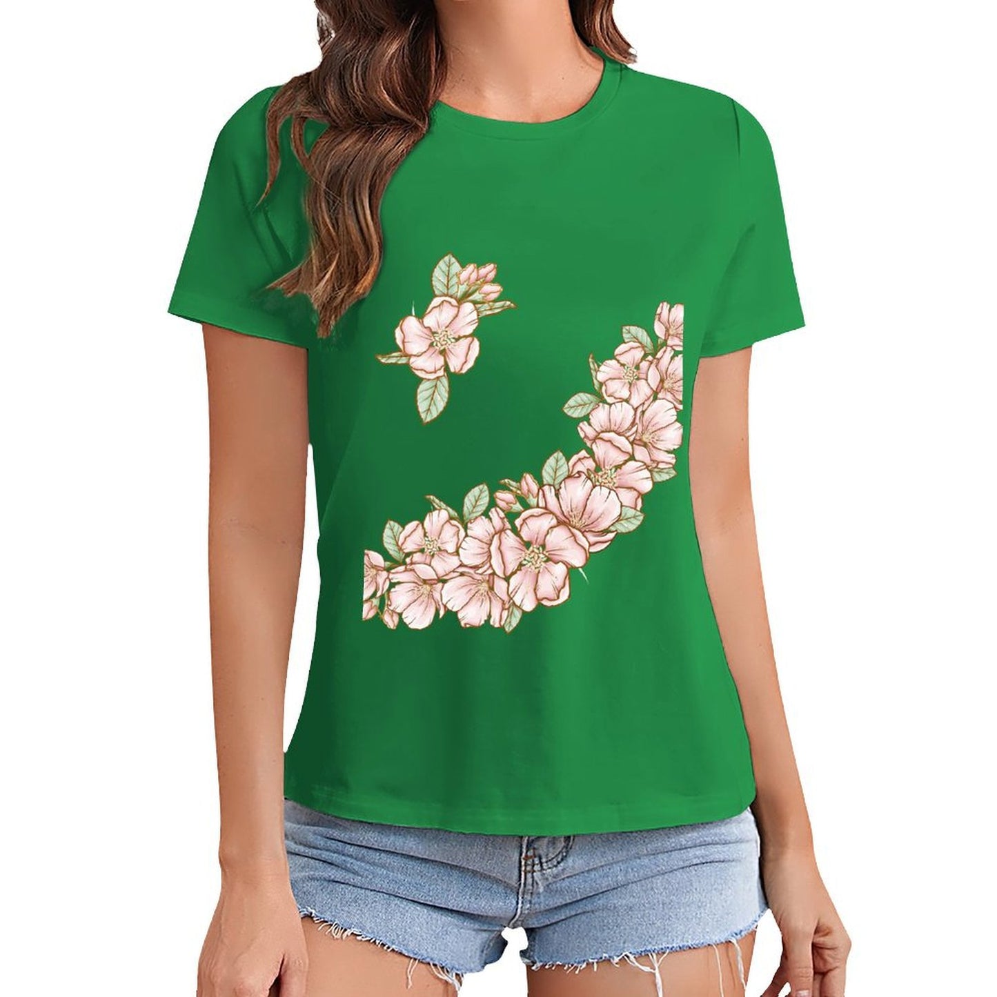 Gildan T-shirt Women Flowers