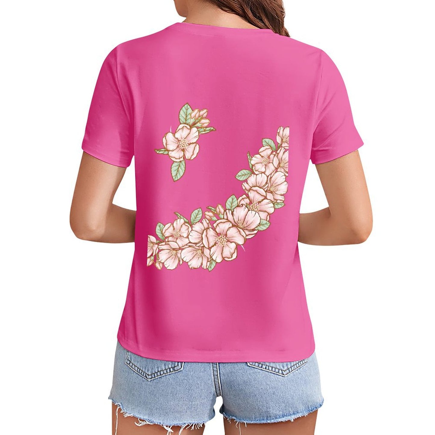 Gildan T-shirt Women Flowers