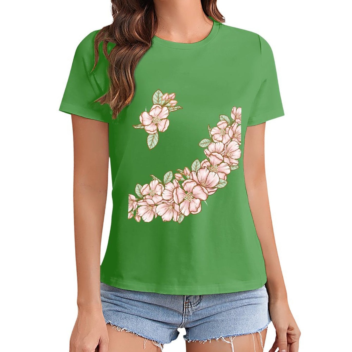 Gildan T-shirt Women Flowers