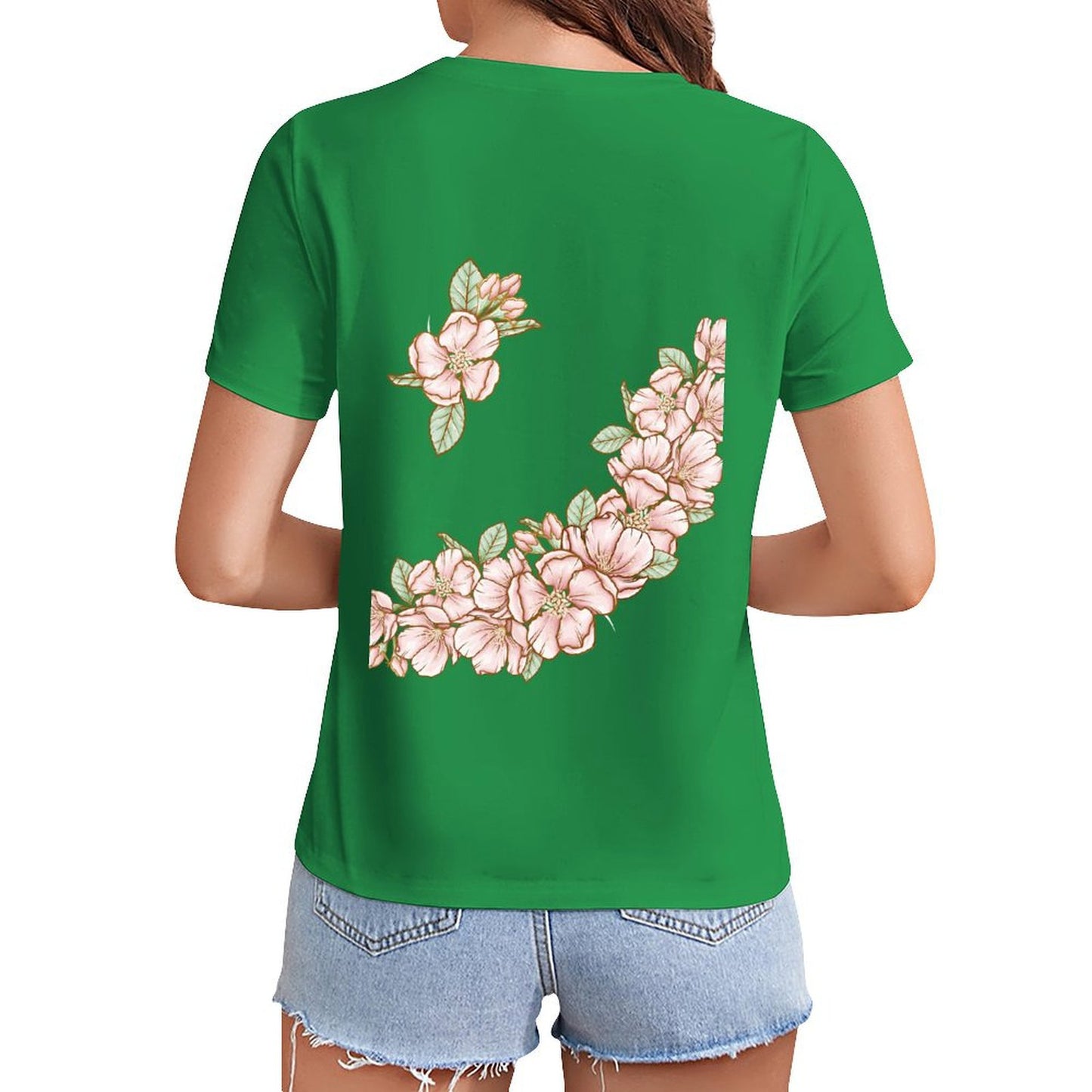 Gildan T-shirt Women Flowers