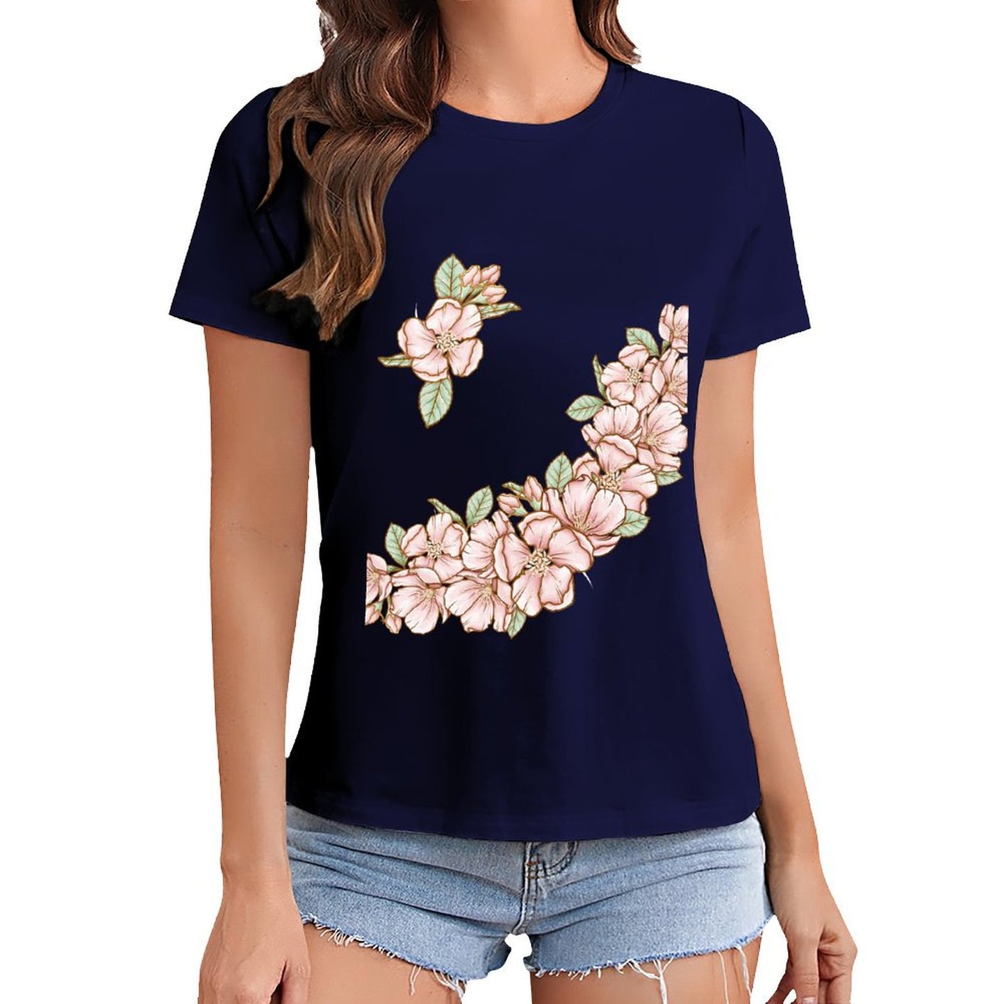 Gildan T-shirt Women Flowers