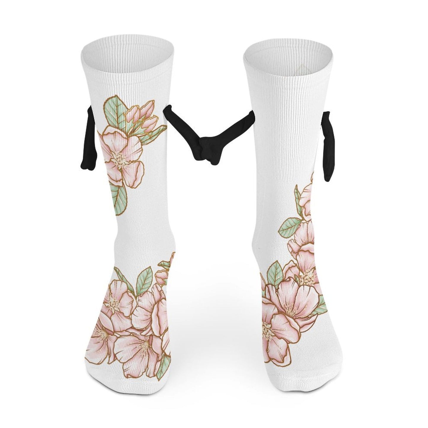 Hand Holding Socks Flowers